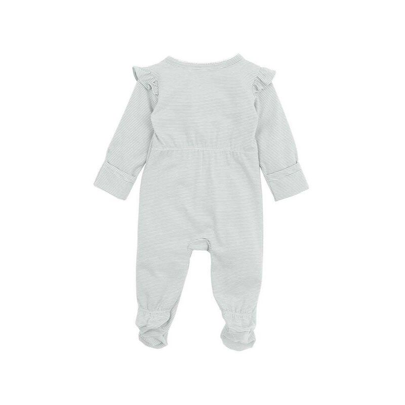Bébé Lyla Stripe Ls Zip Onesie image number 1